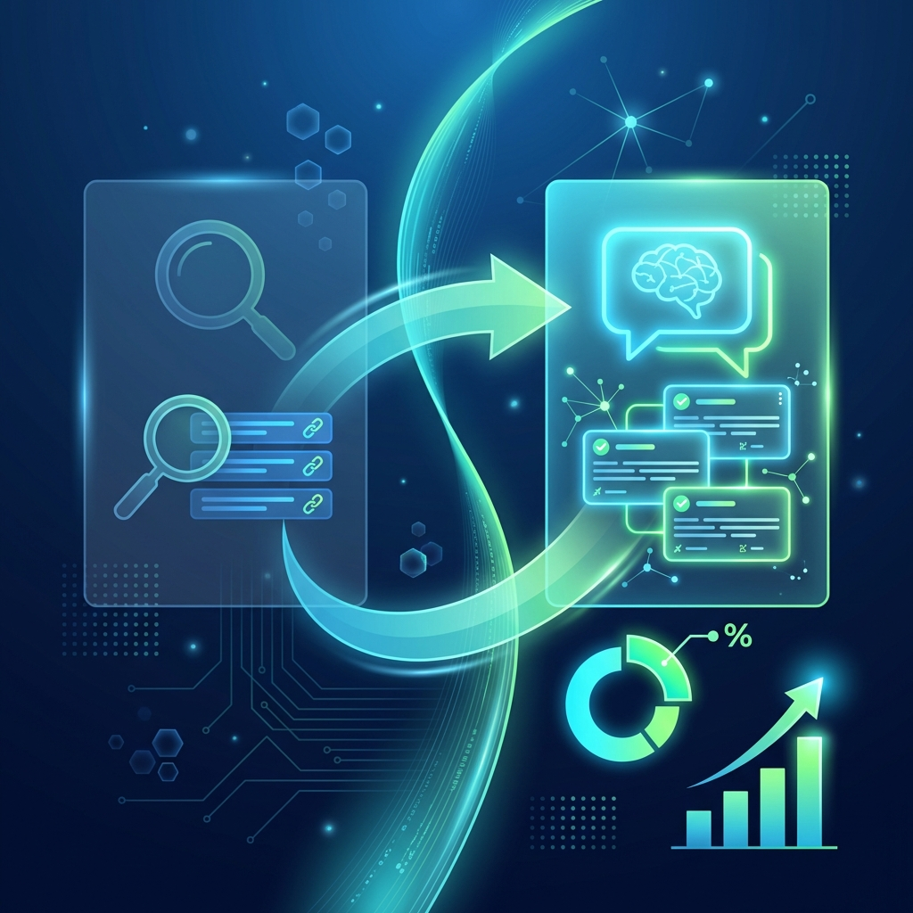 GEO vs SEO comparison showing the shift from rankings to citations