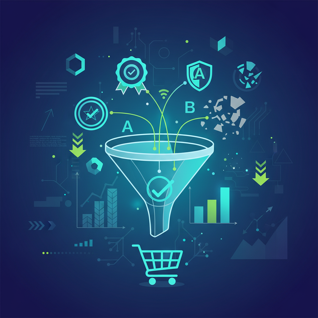 A/B testing results comparing pricing page variations